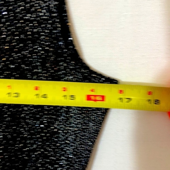 ALEX Evening silver metallic top, size L - Picture 3 of 4